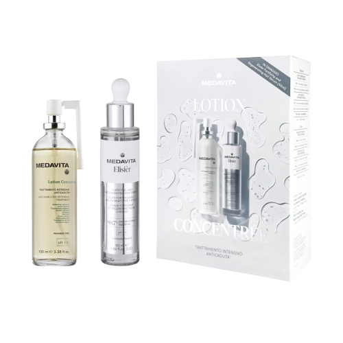 Набор для профилактики и борьбы с выпадением волос / Medavita Lotion Concentrée & Elisièr (спрей