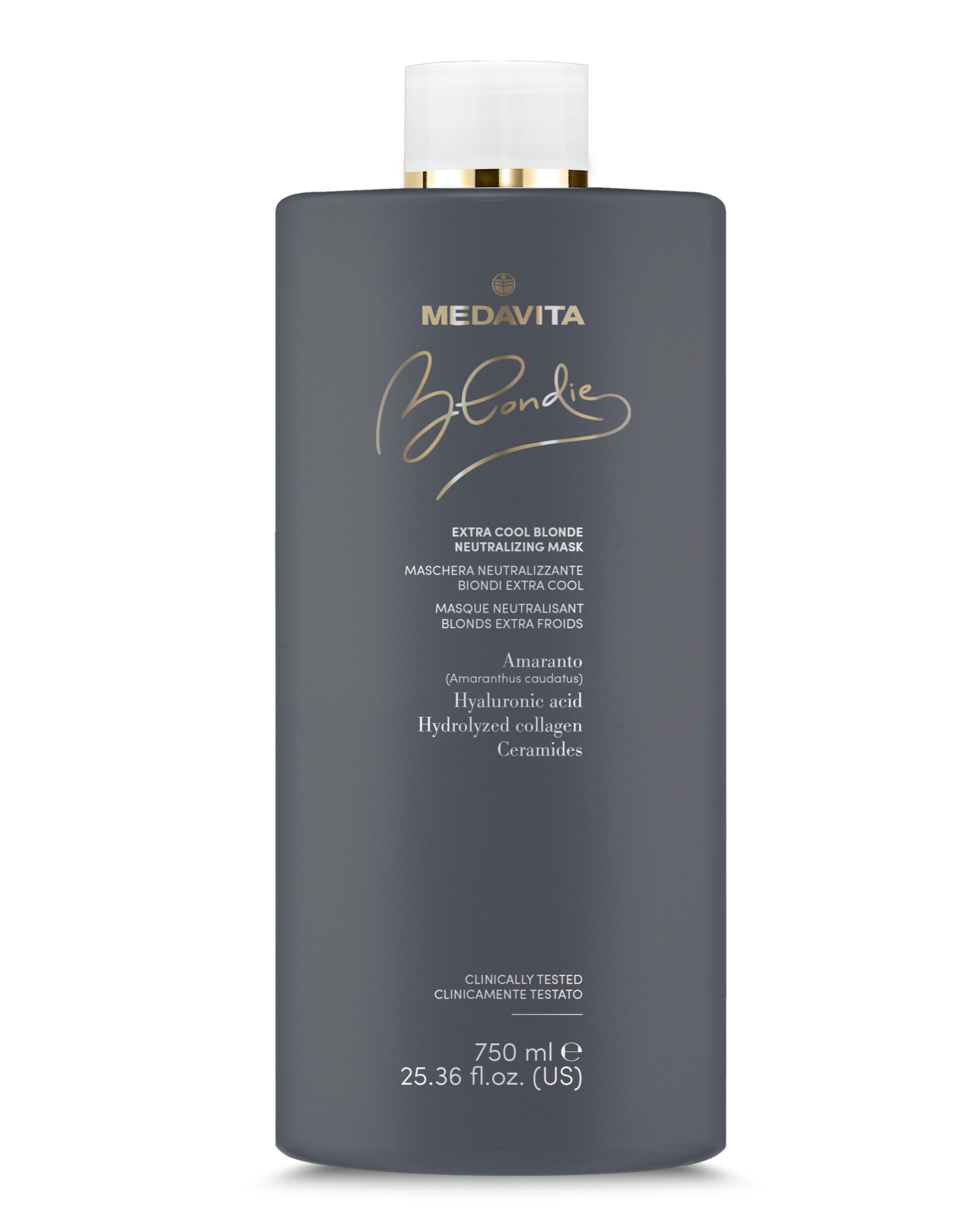 Ультрахолодна нейтралізувальна маска для волосся / Medavita Black Blondie Extra Cool Blonde Neutrali