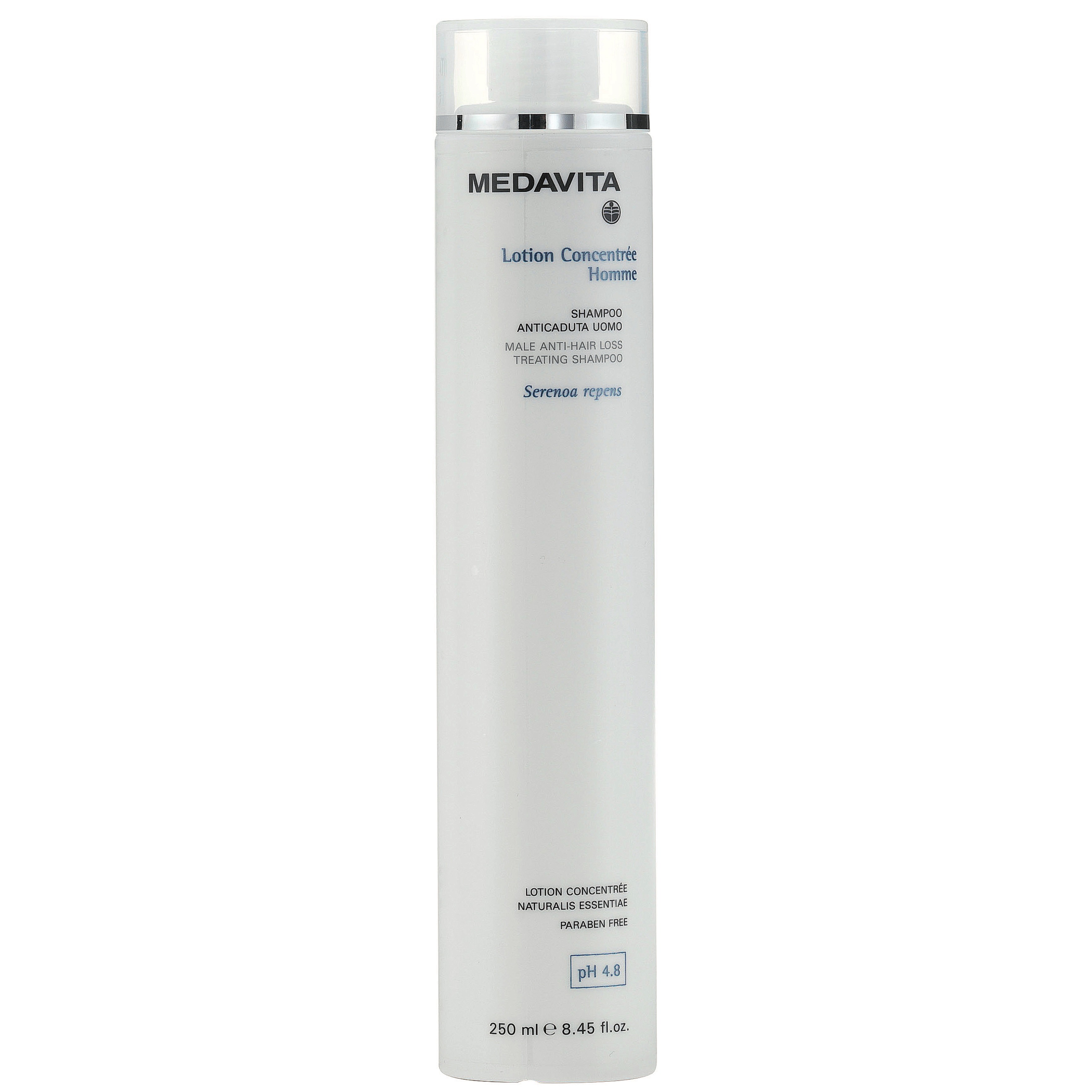 Шампунь проти випадіння волосся для чоловіків / Medavita Lotion Concenrée Homme Shampoo Anticaduta U