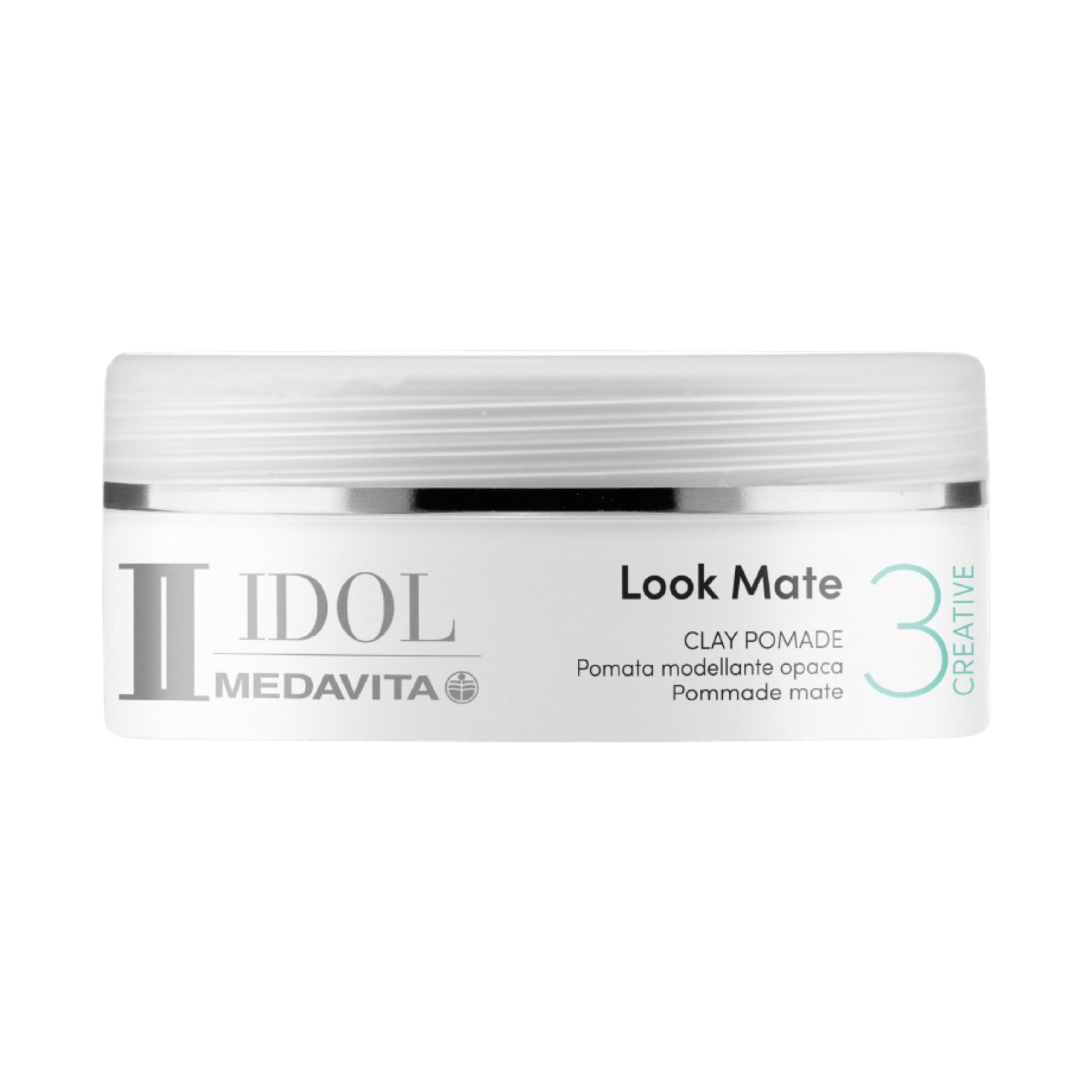 Матова глина середньої фіксації для укладання волосся Look Mate / Medavita Idol  Clay Pomade